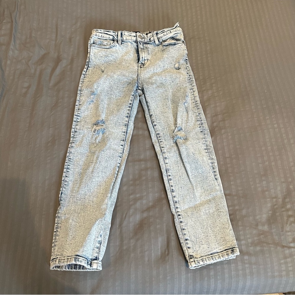 Kendall & Kylie acid wash jeans